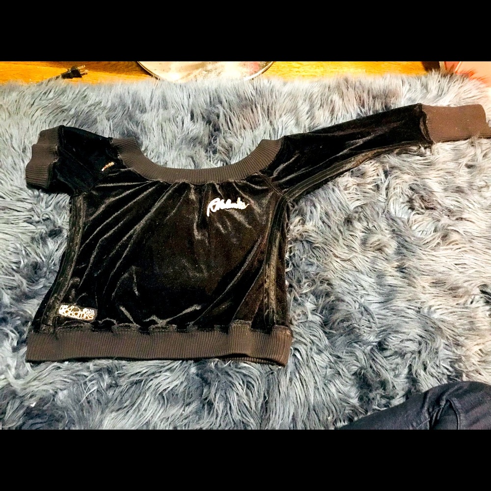 AKADEMIK Brand Black Velour Sweater